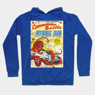 Giant Octopus vs Atomic Sub Comic Cover Hoodie